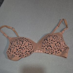 Lively Tan Leopard Print Bra